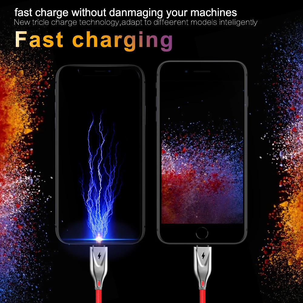 أولاف 1 2 M المصغّر USB كابل 2A سريع شاحن USB كابل بيانات الهاتف المحمول كابل شحن سامسونج Xiaomi هواوي سوني اللوحي كابل