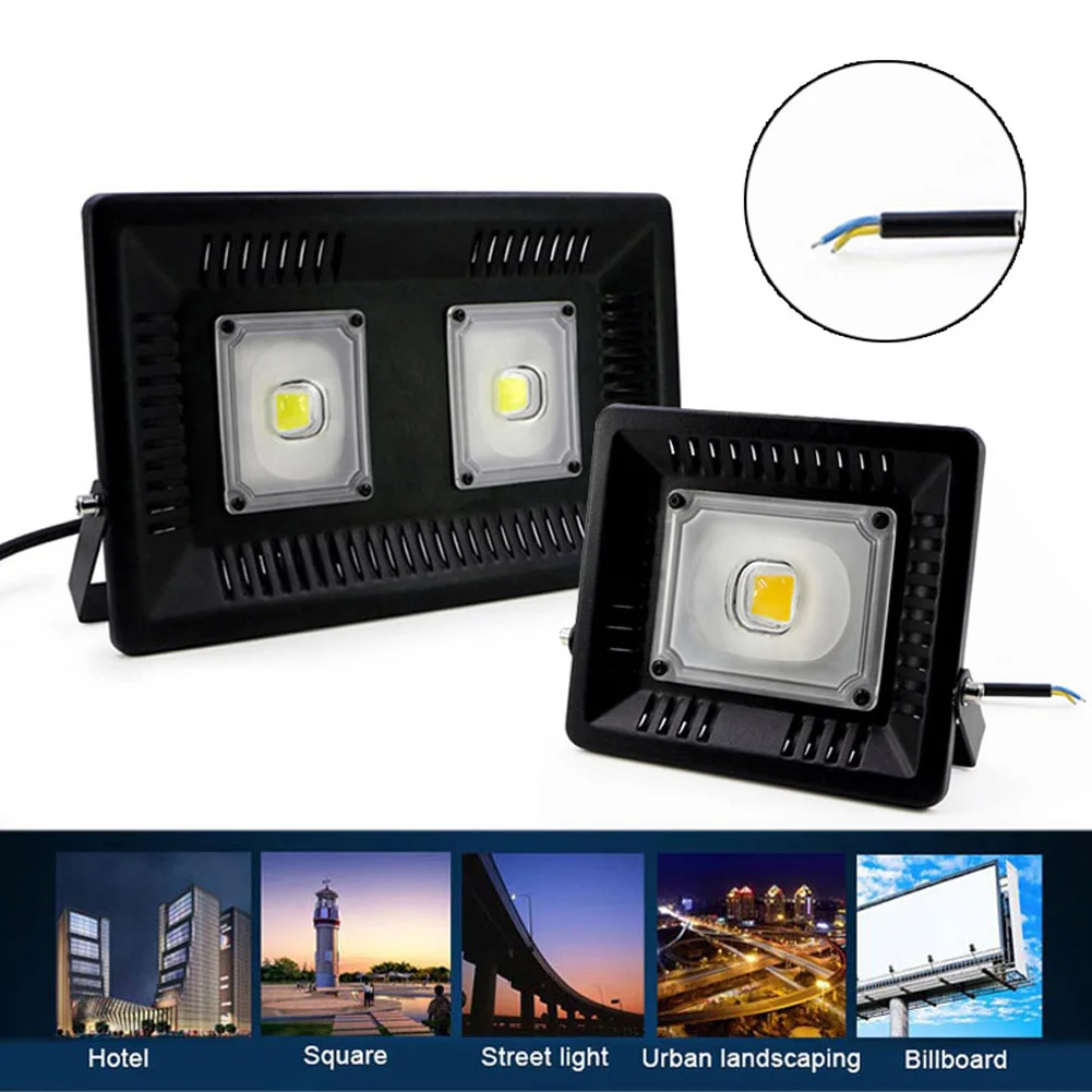 

30W/50W/100W LED Flood Light Outdoor Search Lamp LED Luminaire Ultra Thin Spotlight CLH@8