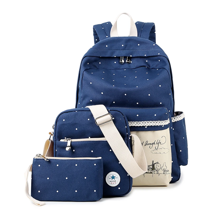 

Women backpack college style large capacity laptop backpack women travel bag printing canvas school bags for teenagers