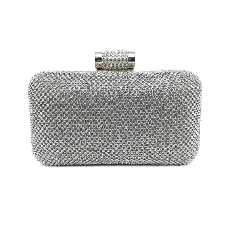 

Rhinestones Evening Clutch Bags Vintage Chain Ladies Purses and Handbags Diamonds Bridal Shoulder Bags for Women 2018 bolsas