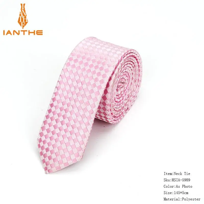 Брендовые новые мужские классические клетчатые галстуки для мужчин, галстуки, костюмы, свадебные шейные Галстуки для бизнеса, галстуки 5 см, карманные квадратные галстуки, наборы - Цвет: Neck Tie