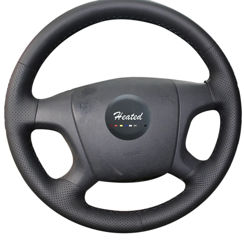 Kopen Microfiber leer Steek Op Auto Stuurhoes voor oude Skoda Octavia vlecht op de stuurwiel case