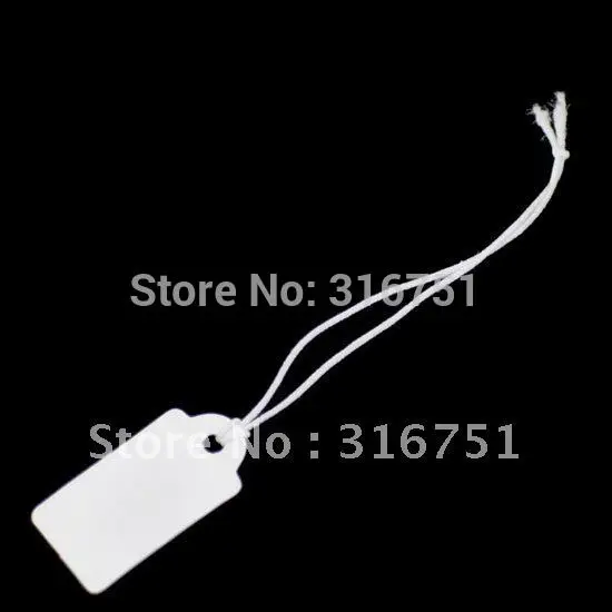 

Hot Sale Free Shipping 200pcs String Price Label Paper Pricing Tags 22x13mm(w00908) AA