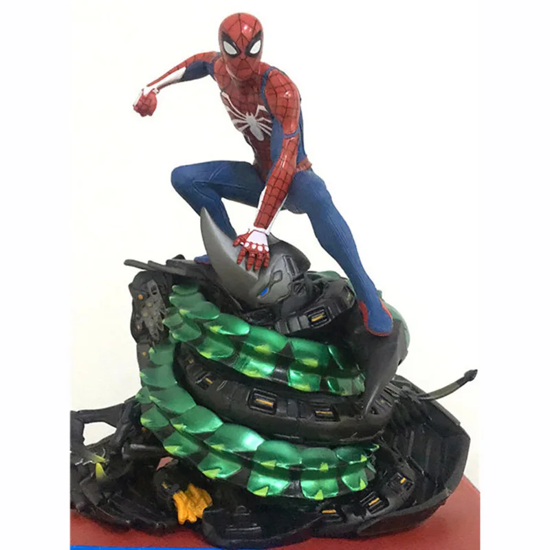 

27cm Spider Man Statue Scene PVC Action Figure Toy Doll Gift