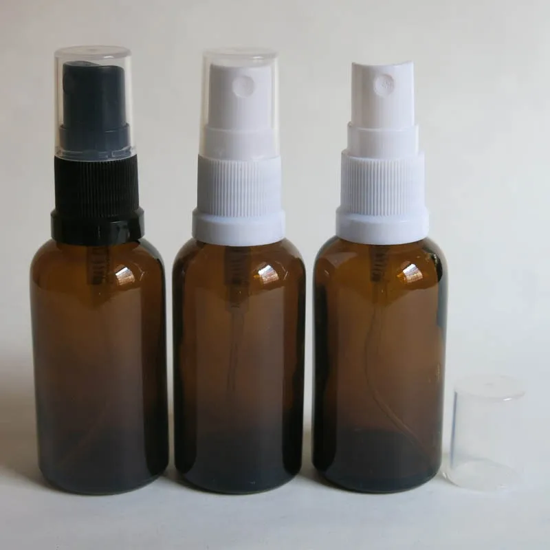 Garrafa de Vidro com Pulverizador da Loção Spray de Garrafa de Vidro de Óleo Essencial de Vidro Atacado Vazio ml Âmbar Marrom 100 Pcs 50 2 Garrafas reutilizáveis