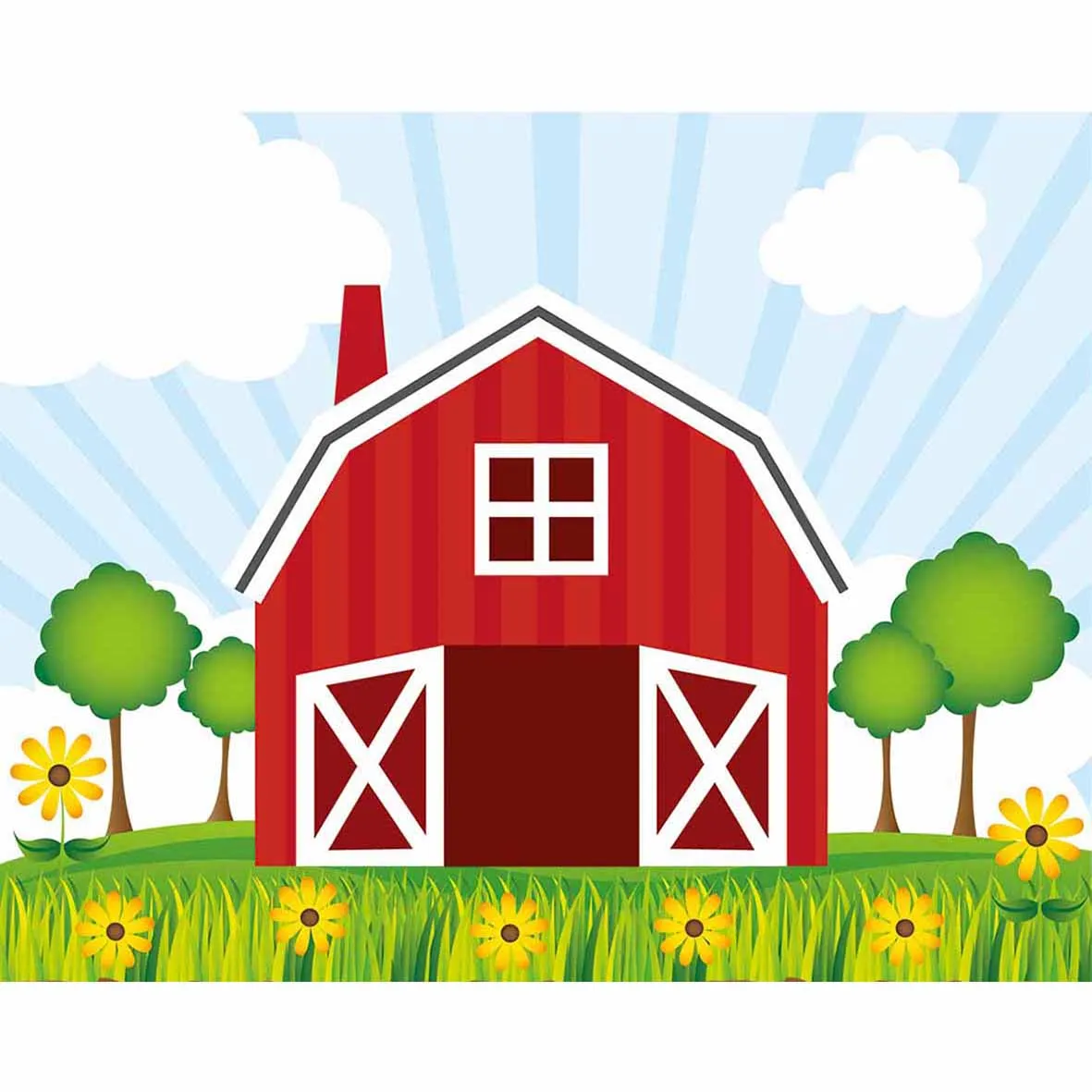 funnytree backgrounds for photo studio red barn cartoon farm kids