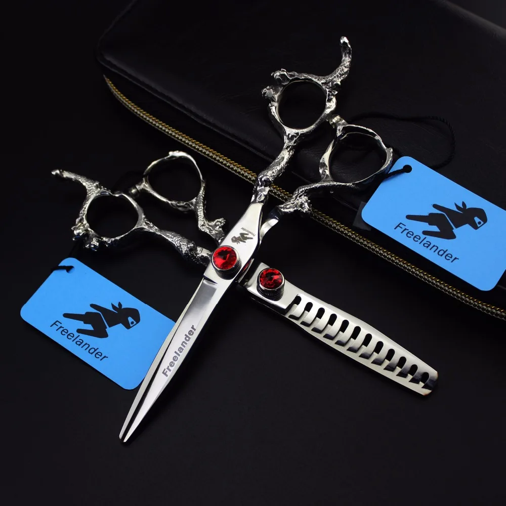 

5.5/6-inch salon special hairdressing scissors Dragon handle hairdresser professional modeling tools barber scissors set