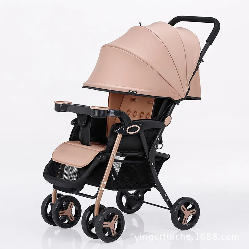 

4.5KG ultra light portable baby stroller can sit reclining stroller baby stroller folding child car umbrella car bb stroller