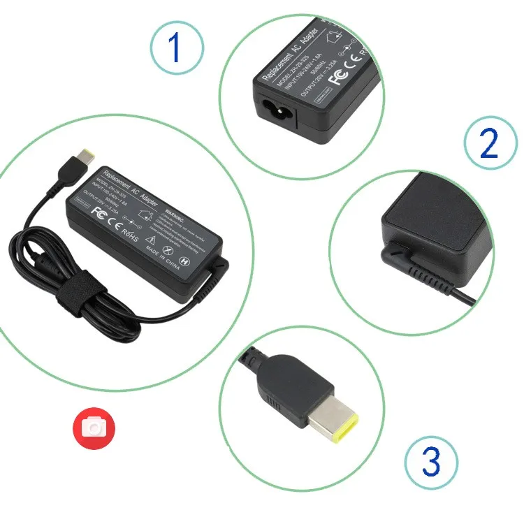 20 V 3.25A 65 W AC адаптер питания зарядное устройство для lenovo Thinkpad X1 углерода lenovo G400 G500 G505 G405 E450 E455 Йога 13