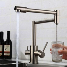 Фильтр для кухни кран для питьевой воды с одним отверстием черные горячие и холодные чистые водяные раковины бортике смеситель кран DR89