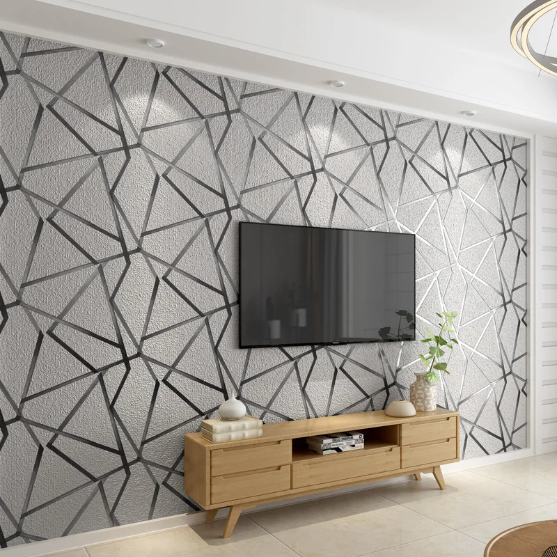 Beibehang 2019 современный минималистский ТВ фон утолщенный оленьей спальня гостиная нетканые обои для стен