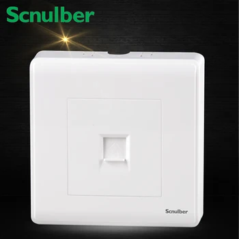 

86mm white surface mounted RJ45 computer internet wall switch socket