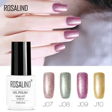 Розалинд гель 1 S 7 мл J01-J24 Платиновый гель высокого качества лак для ногтей полу стойкий лак гель-Лаки 24 цветная светодиодная лампа замочить от геля для ногтей