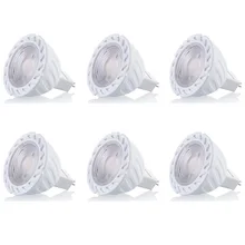 6 упак. MR16 удара светодио дный лампы 5 Вт GU5.3 прожектор луковицы 100-240 В 450lm для Спальня Кухня Гостиная потолочные точечные светильники