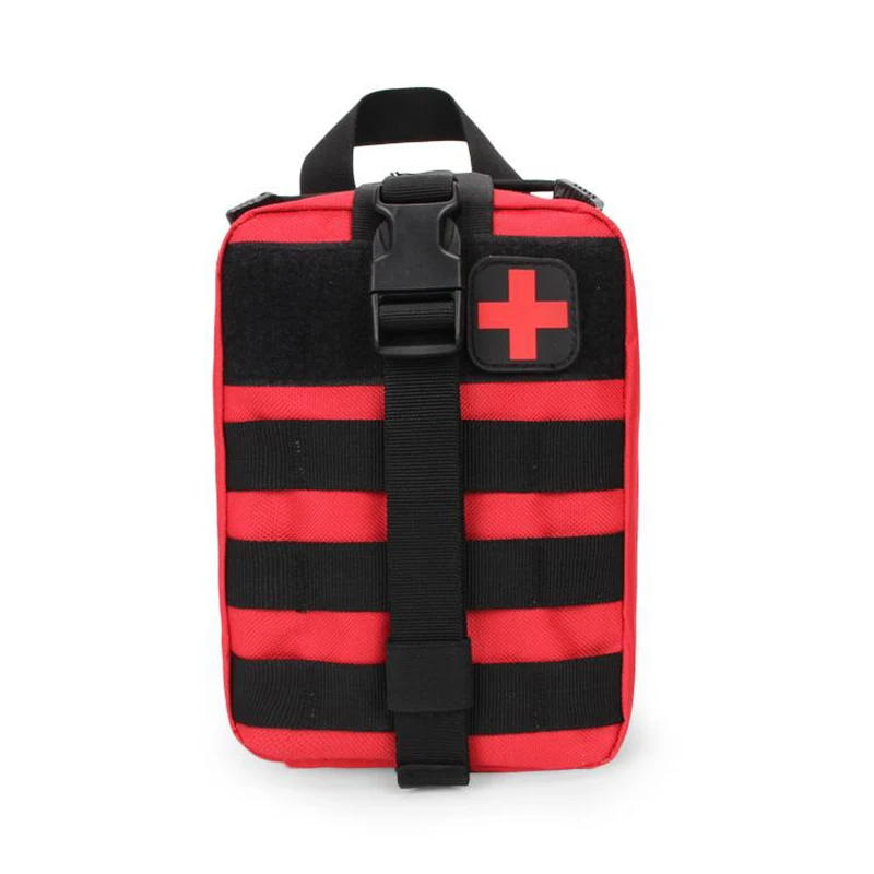 Мини Военная аптечка, походный Тактический медицинский набор для выживания на природе, походная сумка для первой помощи, портативный набор для выживания, сумка для лекарств - Цвет: Red