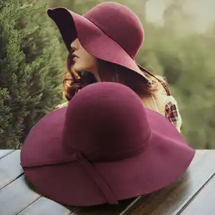 floppy brim felt hat