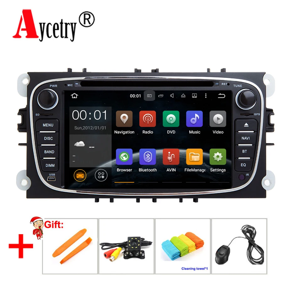 

IPS DSP Car Radio dvd Player 2 Din Android 9 GPS multimedai for FORD/Focus/S-MAX/Mondeo/C-MAX/Galaxy car radio stereo obd2 wifi