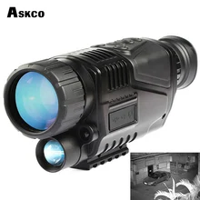 Askco Мощный 5X40 цифровой Монокуляр инфракрасного ночного видения телескоп ночного видения очки можно фотографировать видео для охоты