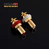 2pcs/lot High end CMC 816U Gold plated OFC Female RCA Jack , Free shipping 2