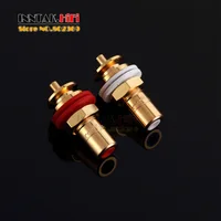2pcs/lot High end CMC 816U Gold plated OFC Female RCA Jack , Free shipping 2