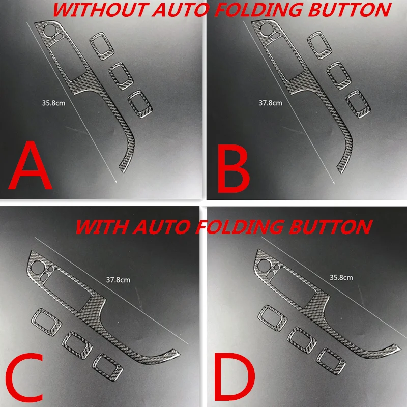 Для BMW E90 E92 E93 автомобильный Стайлинг углеродное волокно стеклоподъемник кнопки переключения декоративная рамка, обшивка, накладка интерьерная формовочная наклейка