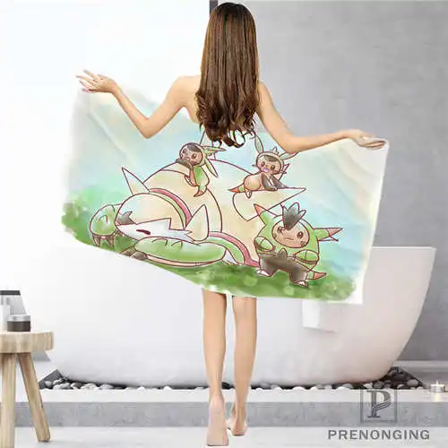 Custom Pokemon-(1) Bathroom Washcloth Towels Face Towel/Bath Towel Shower Towels Size 33x74cm/72x143cm#18-12-17-06-259 - Цвет: Face or Bath Towel