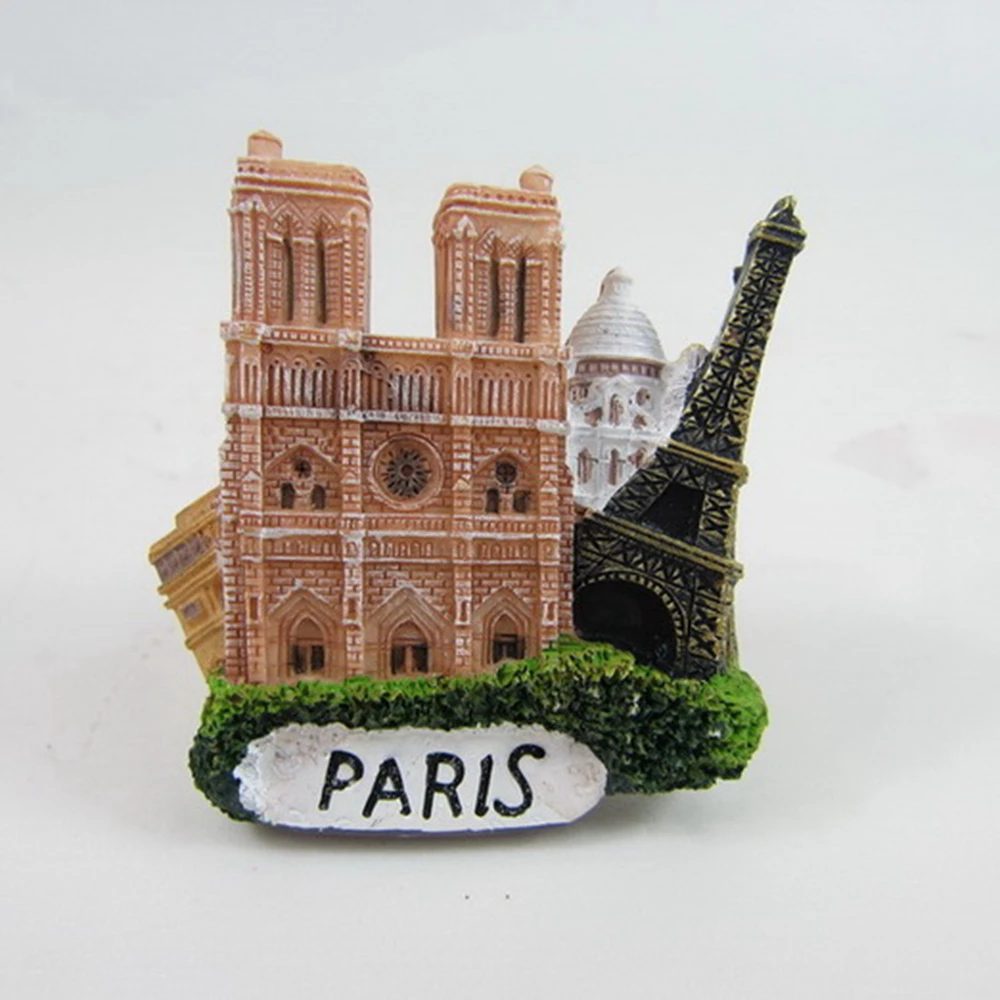 Paris Magnet Reise Souvenir France,Eiffelturm,Notre Dame,Patisserei 