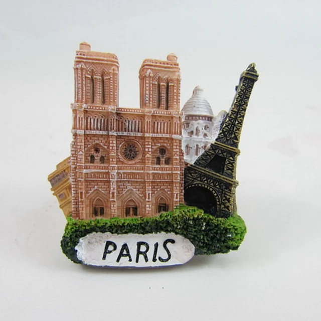 France Tourist Souvenirs Fridge Notre Dame de Paris Resin