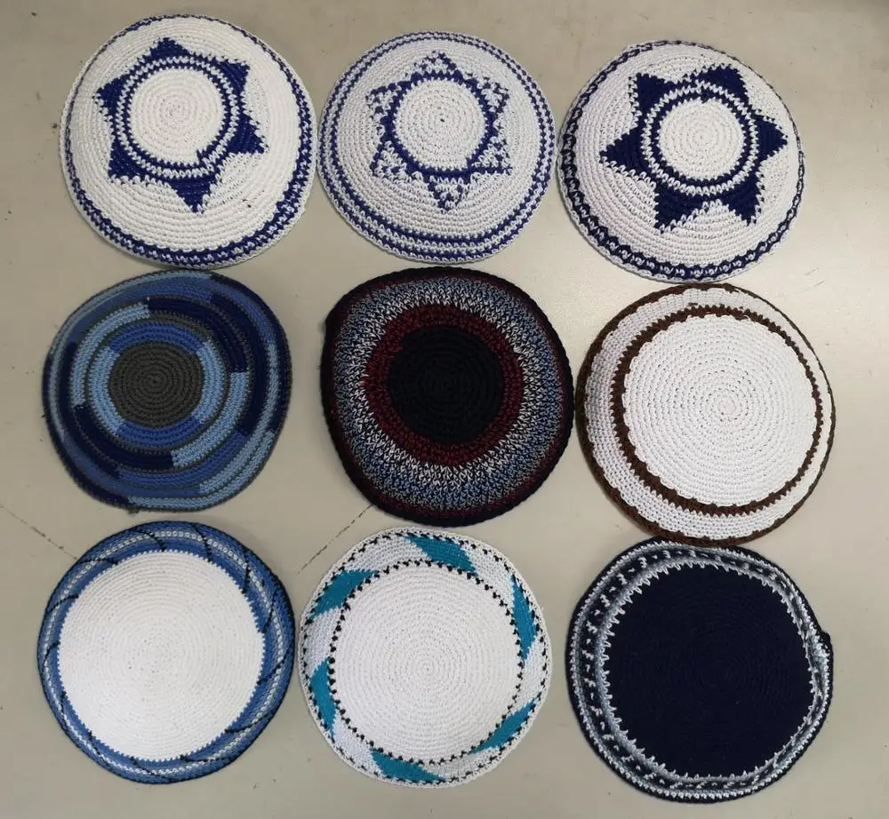 Высокое качество ручной вязки YARMULKE KIPPAH