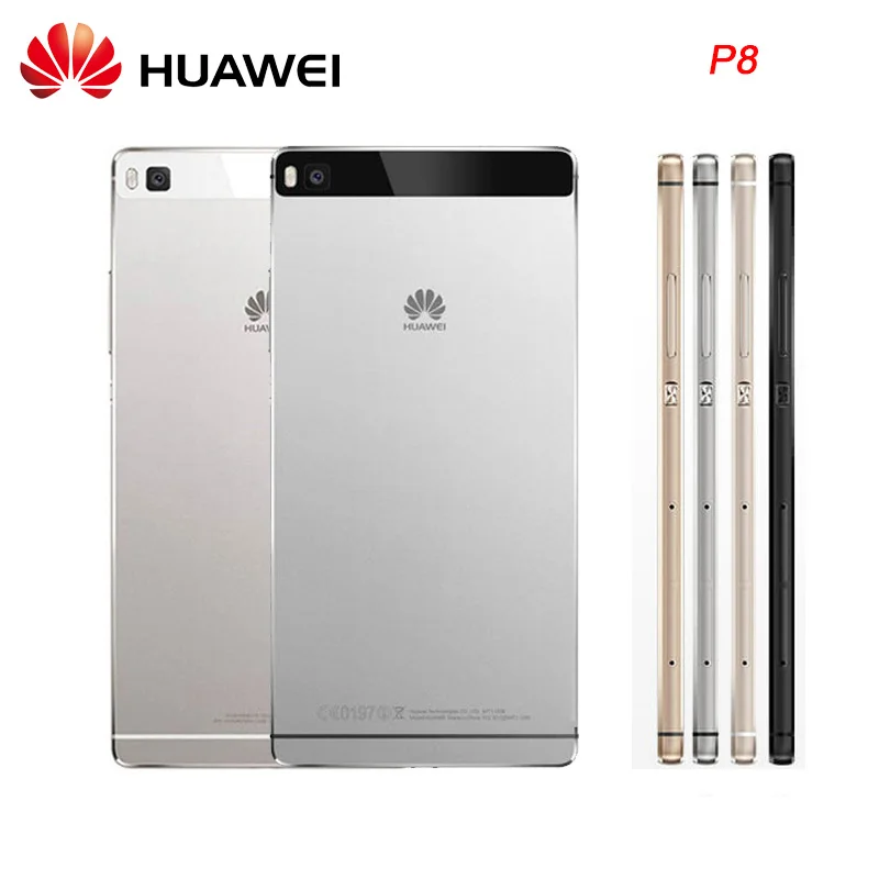 

Original Aluminum Rear Housing Cover For HUAWEI Ascend P8,Back Door Replcement Battery Case,Side Button included 3 Colors Stock