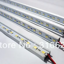 0,5 м/катушка 12 V/24 V светодиодный жесткий стержень огни 5730 SMD 72 светодиодный S/шт белый/теплый белый с U Алюминий база