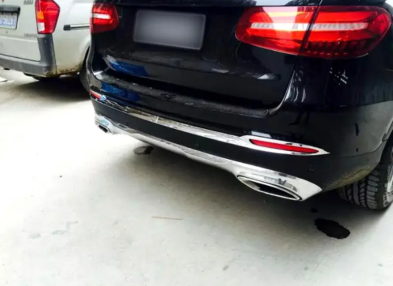 Rear Bumper Bottom Cover Trim 2pcs For Mercedes Benz GLC Class X205