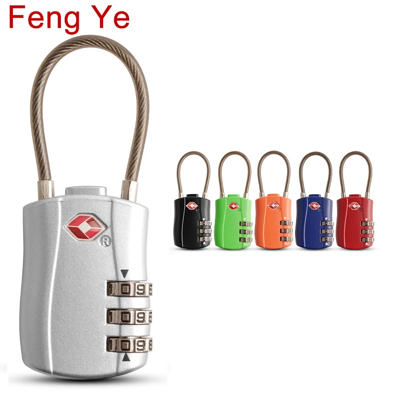 

Feng Ye High Security Padlock Combination 3 Digits Trunk Suitcase Number Travel Safety Bag Knapsack miniature Secret Zipper Lock