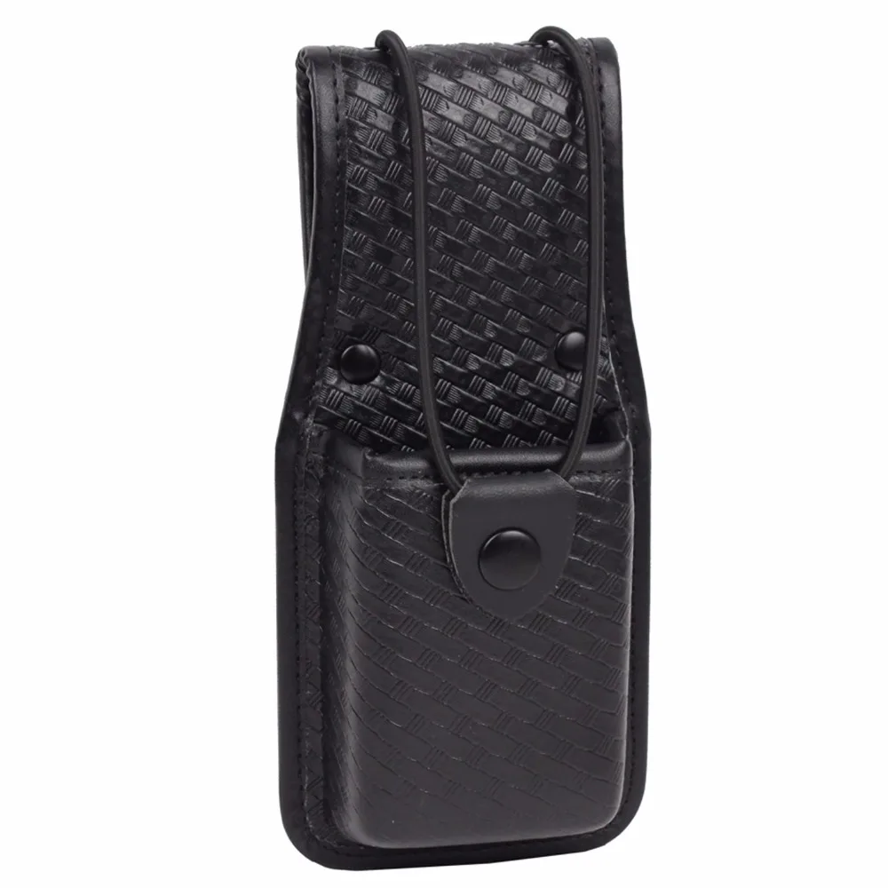 

Police Gear - Basketweave Radio Pouch Molded & Basketweave Handcuff Pouch Hidden Snap Cuff Case for Duty Belt