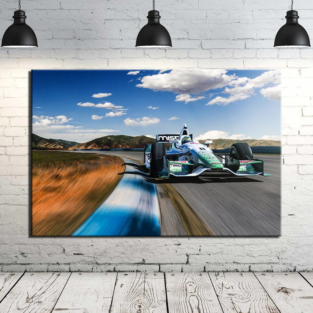 IndyCar Racing Car Canvas Painting Wall Art Poster Home Decor Pictures Print For Living Room | Дом и сад