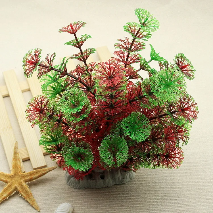 Free shiping Colorful Artificial Simulation Fake Plants Grass Aquarium