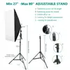 ZUOCHEN 4x25W LED Kit d'éclairage continu 20 