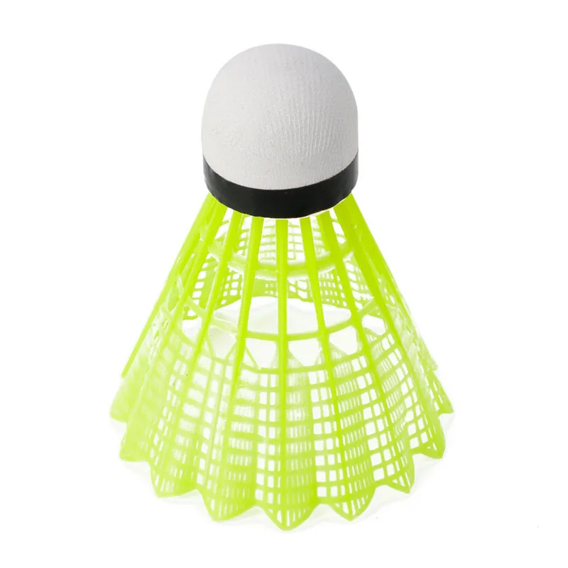 Shuttlecock 6 piezas gimnasio ejercicio Fitness amarillo Nylon volantes Badminton bola del deporte Durable