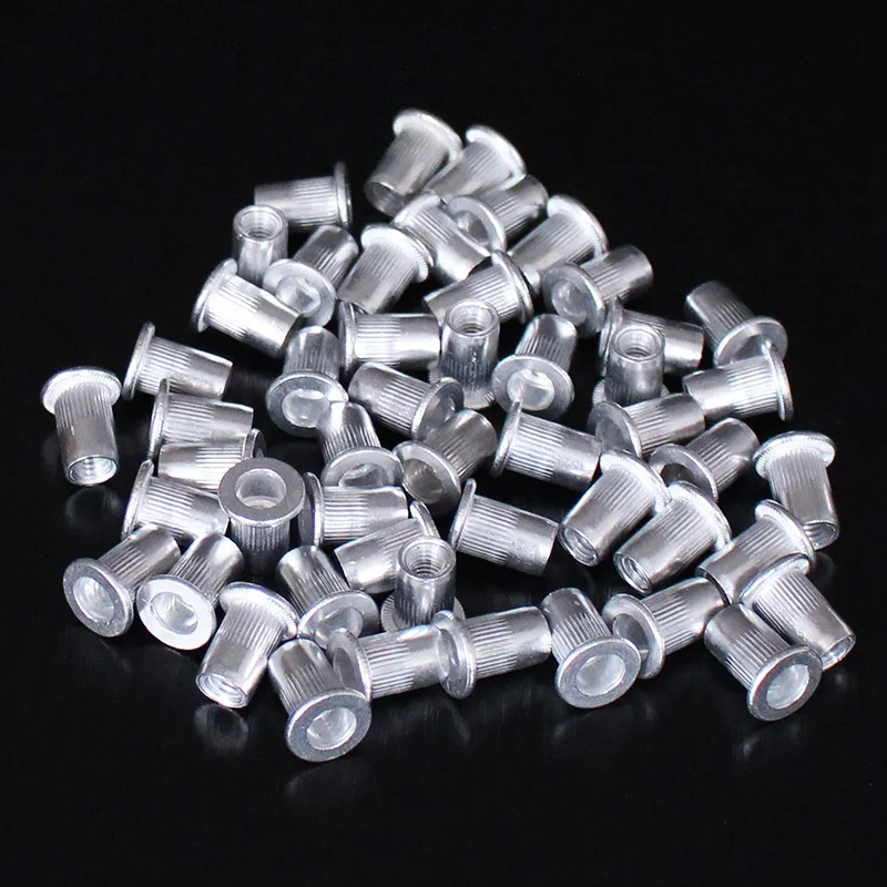 M3 M4 M5 M6 M8 M10 Aluminum Flat Head Rivet Nuts M6
