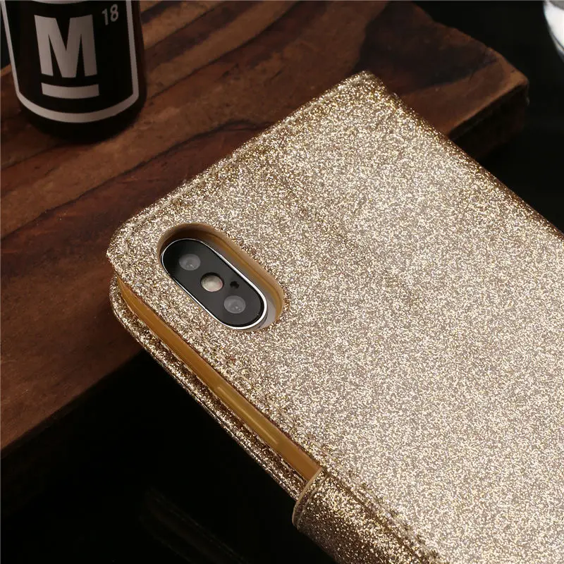 BELIAL Case for iPhone X Case Glitter Bling Luxury Diamond Wallet Leather Flip Cover for iPhone 5 5S SE 6 6s 7 8 Plus for Women (9)