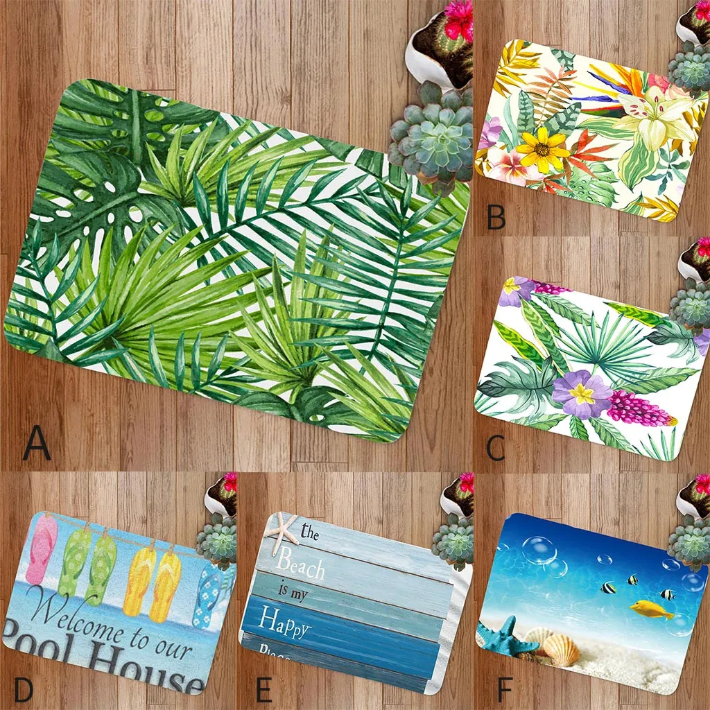 

Bath Mat Set Water Absorption Bathroom Carpet Rug Bathroom Mat Home Living Room Kitchen Door Floor for Toilet Non-slip 19June10