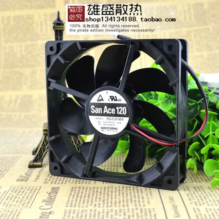 

Genuine Sanyo 12025 9S1212F404 DC12V 0.19A 12CM 120 * 120 * 25mm silent cooling fan