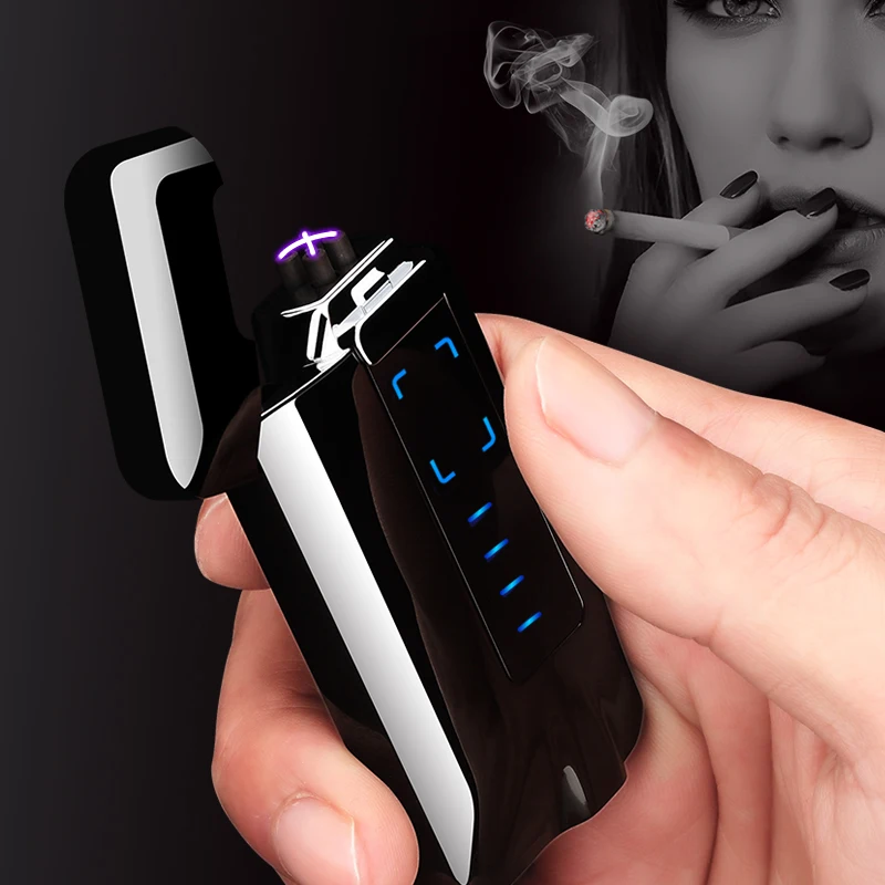 

Full Screen Pattern Electronic USB Lighter Tungsten Turbo Cigarette Lighter For SmokingYI TIAN