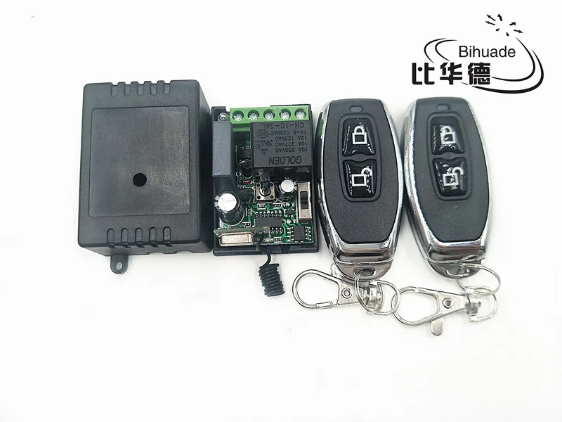 

315 Mhz Universal Wireless Remote Control Switch DC12V 220V relay Receiver Module RF Remote 315Mhz Transmitter with Two-button