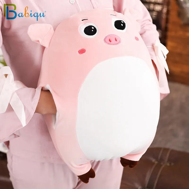 

40cm Soft Kawaii Love Pig Plush Pillow Stuffed Cute Animal Cushion Hand Warmer Chinese Zodiac Pig Toy Doll Birthday Gift Kids