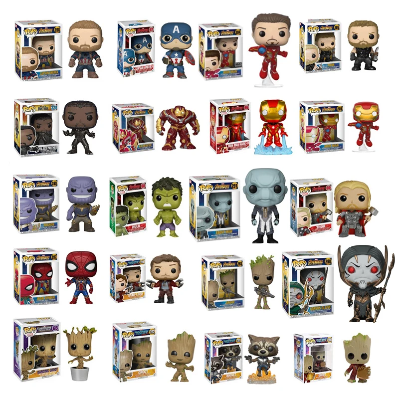 FUNKO POP Marvel Мстители Стэн ли капитан Халк Железный человек Тор человек паук Коллекционная модель игрушки для фанатов Marvel ПОДАРОК