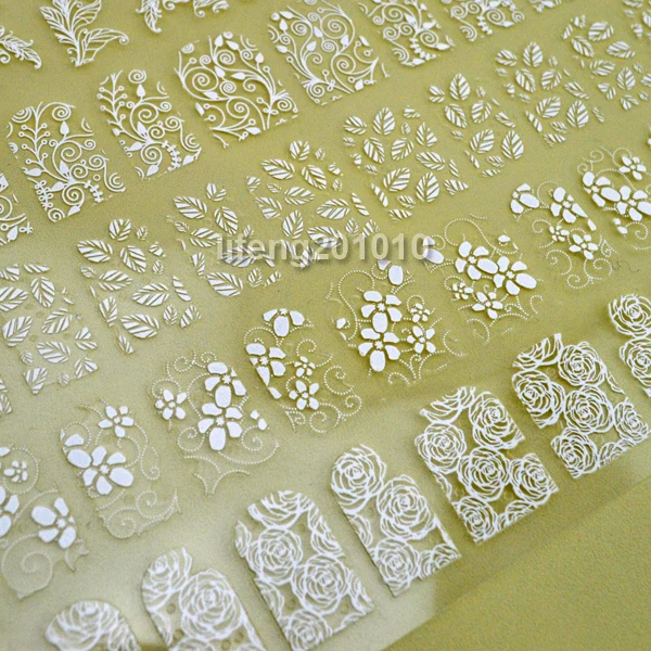 108 дизайнов высокое качество стикеры 3D на ногти Nail Art Наклейки для ногтей