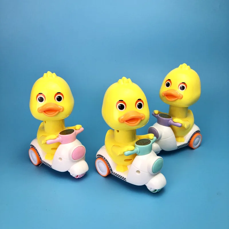 Забавный Заводной утка игрушечные мотоциклы для детей пресс ходячая утка подарок для ребенка тройной велосипед автомобиль герой