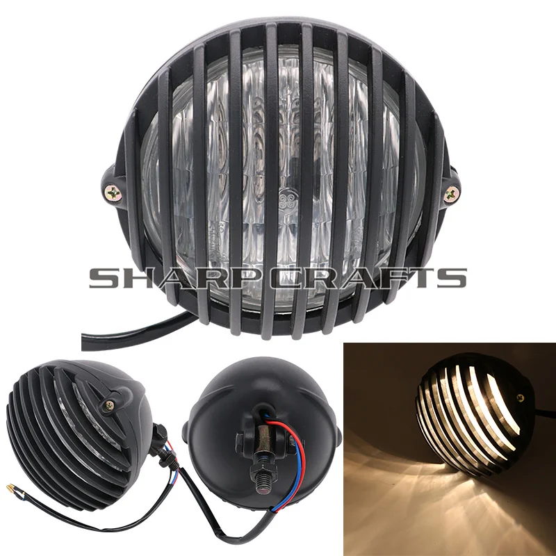 

Motorcycle Vintage Grill Headlight Assembly For YAMAHA Dragstar V-star XVS400 XVS650 XVS1100 DS400 DS650 DS1100 Bobber Chopper