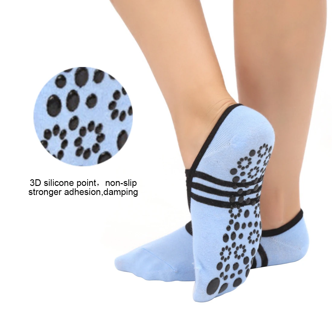 

2019 Fashion Anti-slip Five Fingers Backless Silicone Non-slip 5 Toe Socks Hot Ballet Gym Fitness Sports Cotton Sock Women Sock